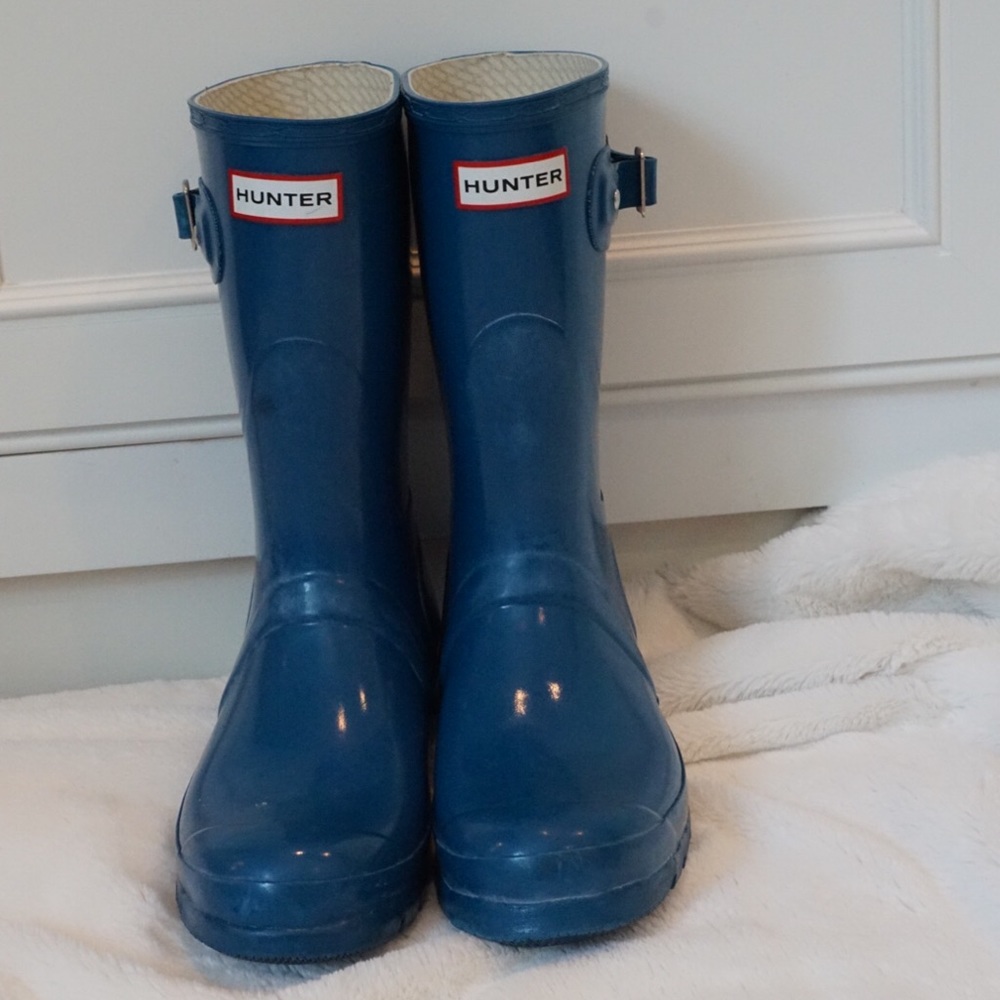 Blue Hunter boots